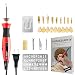 Spirit Stream Wood Burning Kit, 60W Pyrography Pen/Woodburning Tool with Adjustable Temp 15W~30W and ON/OFF Switch, 21 PCS Carving/Embossing/Soldering Tips, Stencil, Carving knife, Stand +Free E-book