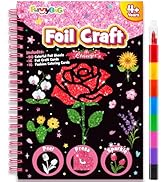 FUNNYB&G Foil Art Crafts for Kids Ages 4-8: Easter Basket Stuffers Essentials for Kids 2026, East...