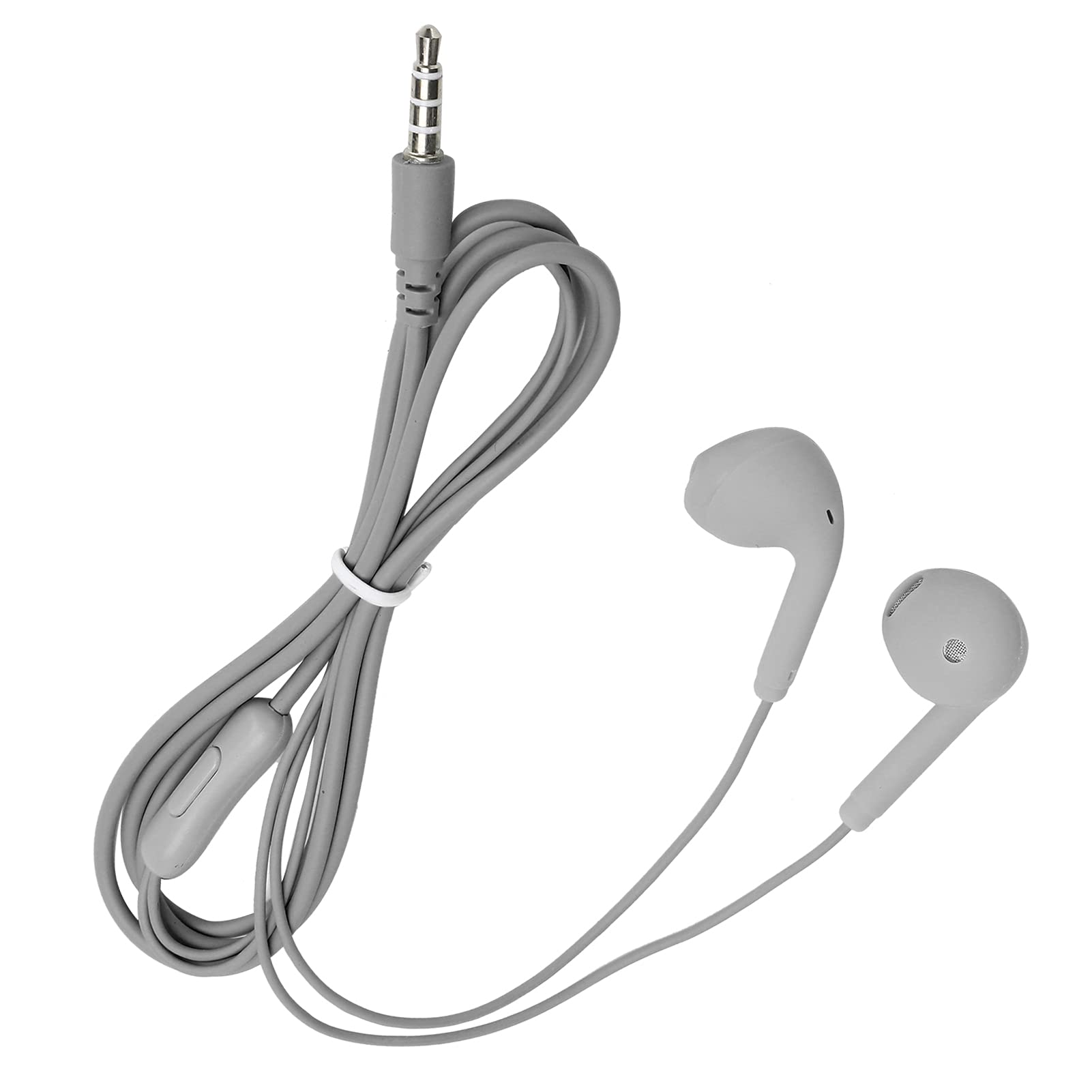 U19 Wired Earphone -3.5mm HiFi Music Headphone with Wire ControlMobile Phones - Comfortable and Earplugin Pink - IdealMusic and Gaming (Grey)