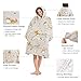 Narecte Oversized Blanket Hoodie Wearable Blanket Sweatshirt for Women Adults Soft Hooded Blanket Warm Oversized Hoodie Blanket Birthday Gifts for Women Christmas Gift for Friends Female Cat