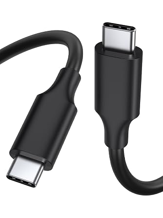 CableCreation Short USB4 Cable, Thunderbolt 4 Cable 40Gbps, 240W, 8K@60Hz, Compatible with Thunderbolt 3, Thunderbolt 4 and USB-C,3.3FT, Black