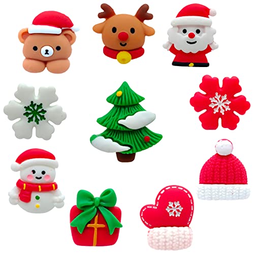 Christmas Decorative Push Pins, 30 Pcs Thumb Tacks Creative Diy Handmade Thumbtack Pushpins For Bulletin Board Map Cork Board Calendar Photo Wall Home Office School Supplies #TOP9