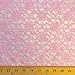 Raschel Lace Fabric 60" Wide Polyester French Floral by the yard (Pink)