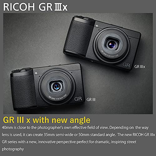 Ricoh GR IIIx, Black, Digital Compact Camera with 24MP APS-C Size CMOS Sensor, 40mmF2.8 GR Lens (in the 35mm Format) by Ricoh - Image 3