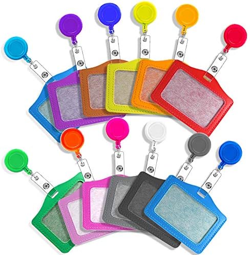Heavy Duty Retractable Badge Reel With Double Sided 2 Card Holder - No Twist B-Reel W/Strong Pull Cord, Keychain Key Ring And Swivel Alligator Clip With Teeth For Nurse Name