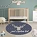 Terwex Personalized Baby Bedding, 5 Pcs Custom Name Bedding Sets for Girls & Boys - Nursery Beds, Soft Toddler Sets for Infant Customized Gifts, Blue Woodland Deer