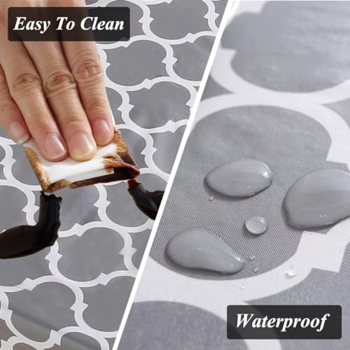 Image of Styleys Dining Table Cover Waterproof with for Kitchen Dining Table Cloth Dust and Oil Repellent (140x220, 1 Table Cover Only, Antique Prism, CTSD3148)
