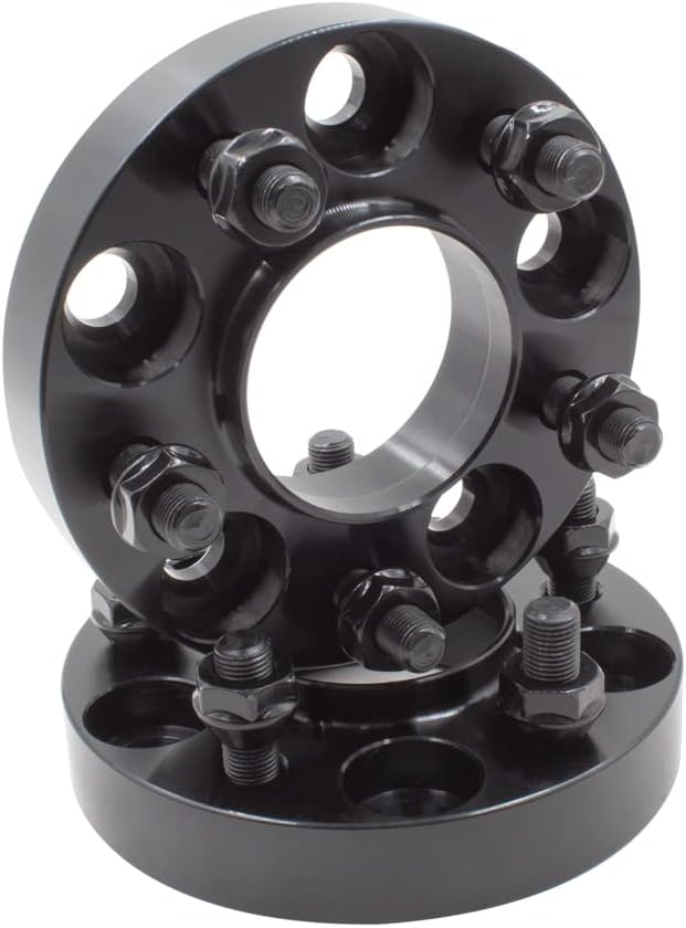 Wheel Accessories PartsSet of 2 Wheel Adapters 5x4.50 (5x114.3) to 5x4.50 Hub Centric 70.50mm Hub Bore M14x1.50 Thread, Hub Centric to Vehicle and Wheel, Billet Aluminum Wheel Adapters 20mm Thick