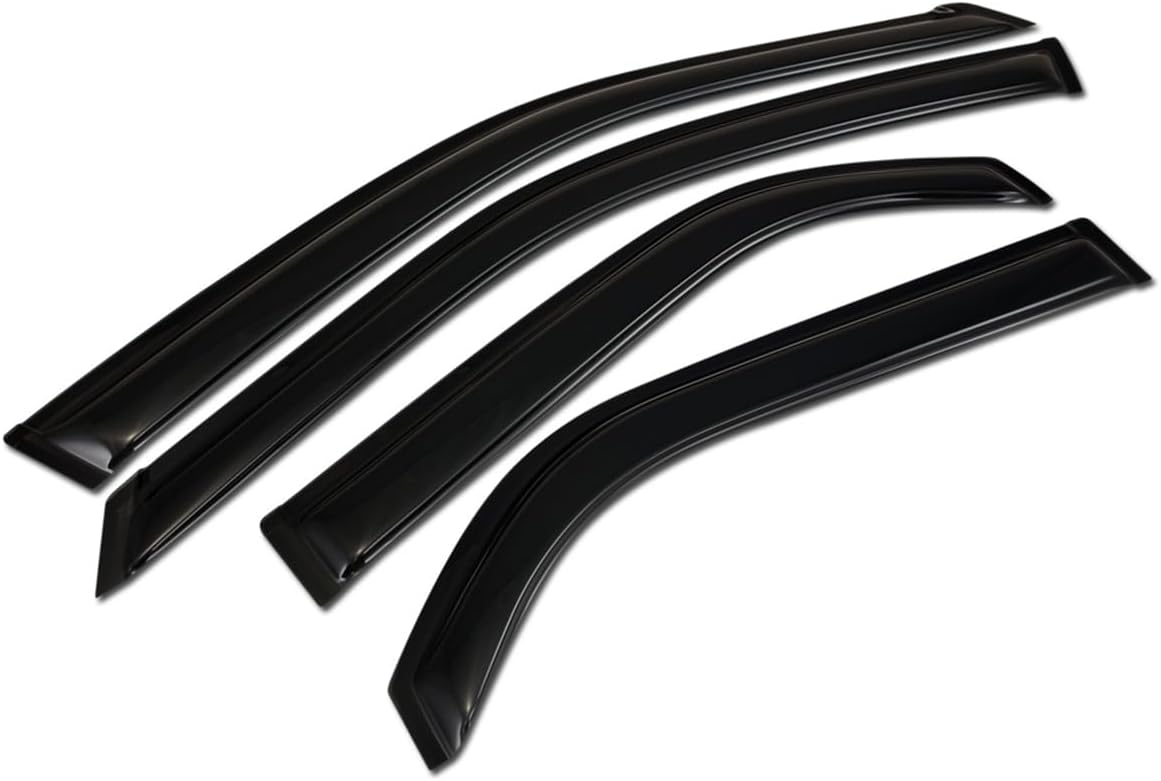 R&L Racing Sun/Rain Guard Smoke Deflector Window Visors 4Pc Compatible with 01-06 Acura Mdx 4Dr