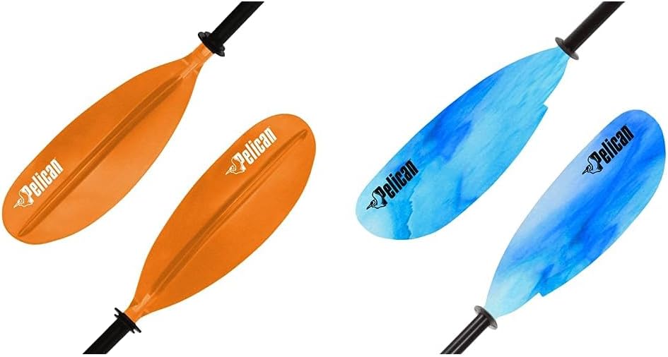 Aluminum Kayak Paddles 87-Inch / 220cm for Kayaking Boating - Tough & Lightweight 3 Colors, Black, Lime and Orange