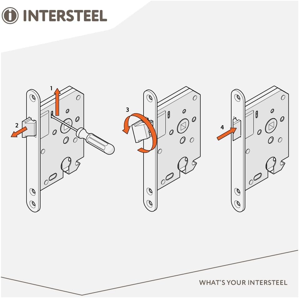 White Home Lock Day & Night 55mm by Intersteel