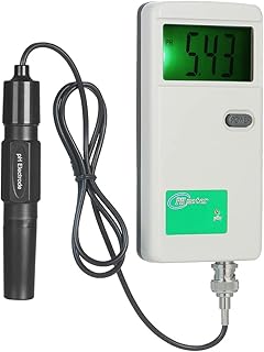 PH-3012B - Medidor de pH alto y portátil, pantalla de retroiluminación, probador Qu para beber hidroponía, acuario, piscina, color blanco