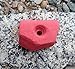 Single Handed Jug Polyurethane Bolt-On Rock Climbing Wall Hand Hold (Red)