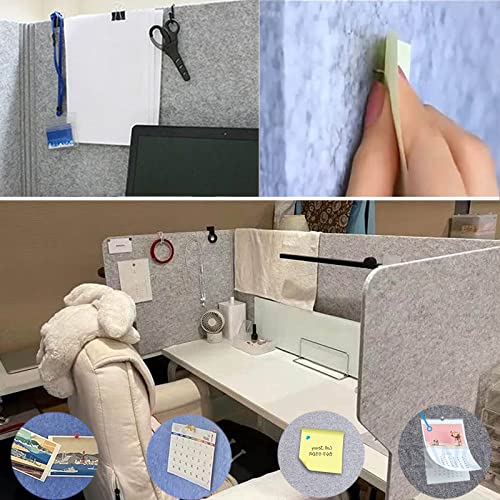 Panneau d'intimité acoustique de bureau séparateur de table modulable et pliable - 7