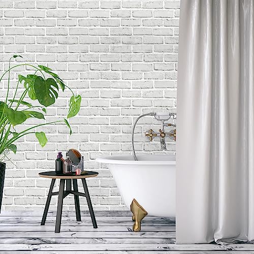 Hode Selbstklebend Tapete Steinoptik, Ziegel Klebefolie Möbel Vintage (44x600cm), Selbstklebende Folie Wasserdicht für Küche Schlafzimmer… – Ansicht 2