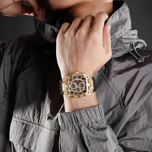 Image of Carlington Nitro Analog Chronograph Men's Polyurethane Strap Wrist Watch | Quartz Movement | Water & Shock Resistant Watch for Men | Casual & Formal Wear - CT 7105