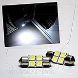 TGP 31MM White 4 LED SMD 5050 Festoon Door Light Bulbs Pair 1994-1997 Compatible with Honda Accord (
