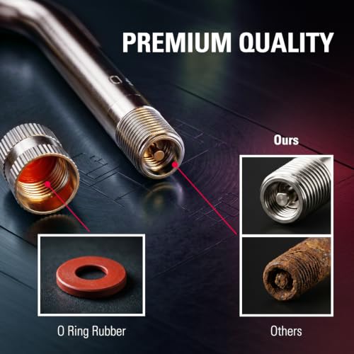 Image of CKAuto Tire Valve Stems, TR545D 60 Degree Valve Stem | Compatible with Alcoa 22.5in 24.5in Aluminum Wheels (Pack of 10)