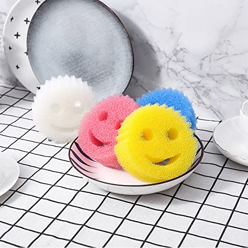 2023 Funny Scratch Dish Sponge Remove Stain Honeycomb Sponge, 1Pc Durable Household Kitchen Cleaning Cotton Made With Polymer Foam #TOP4