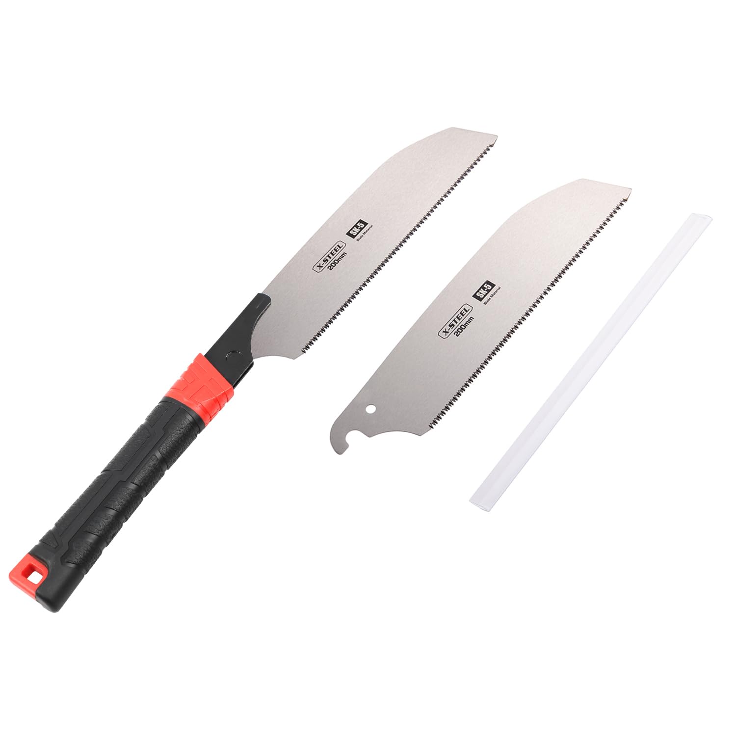 X-STEEL Klappsäge，Für Dicke Stämme und Äste,Faltbare Handsäge,Scharfes Power Tooth-Blatt,TPR-Softgriff und Sicherheitsverriegelung