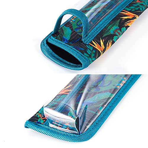 Image of TRIUMPH VISION Reading Glasses Pouch Eyeglass Sleeve Soft Case Slim 3 Pack | Alternative to Bulky Case Lightweight,Neoprene Lined Padded Protect Optical lens Slip in, Cute Pattern Portable for Daily Use
