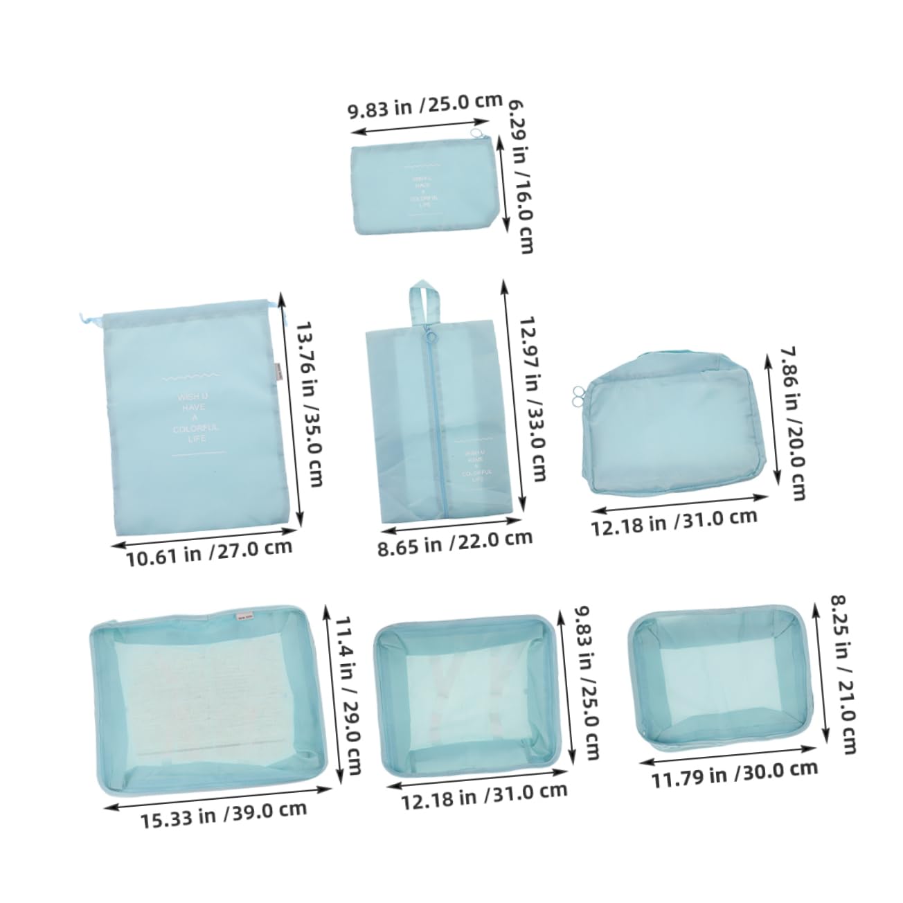 Set di Cubi da Viaggio Compressione per Valigia 14 Pezzi | Tessuto Oxford, Design Multicomparto, per Viaggi di Lavoro e Lunghi Spostamenti