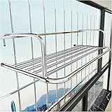 Wäscheständer, Faltbarer Wäscheständer für Balkongeländer und Fensterbank, Edelstahl Heizkörper Wäscheständer zum Aufhängen von Handtüchern, Schuhen und Socken