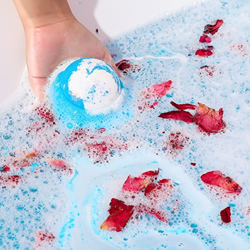 Bath Bombs Gift Set, Handmade Fizzies Bath Salt Bombs, Bubble Spa Kit (60G X 6Pcs) #TOP2