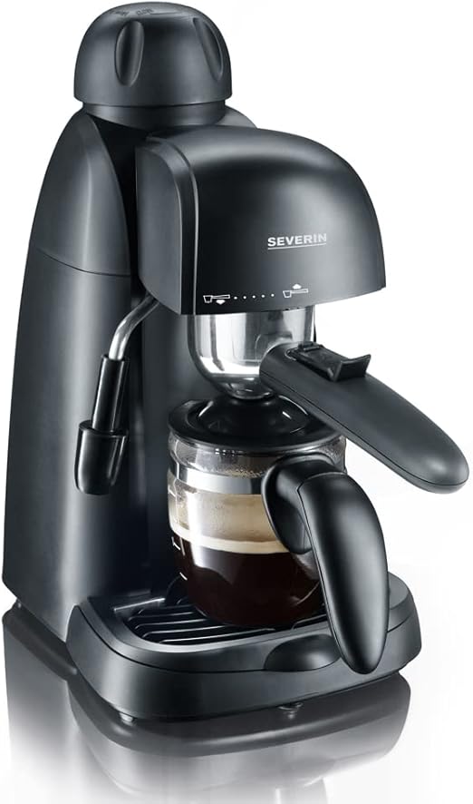 SEVERIN espresso machine, small coffee machine for up to 4 cups of
