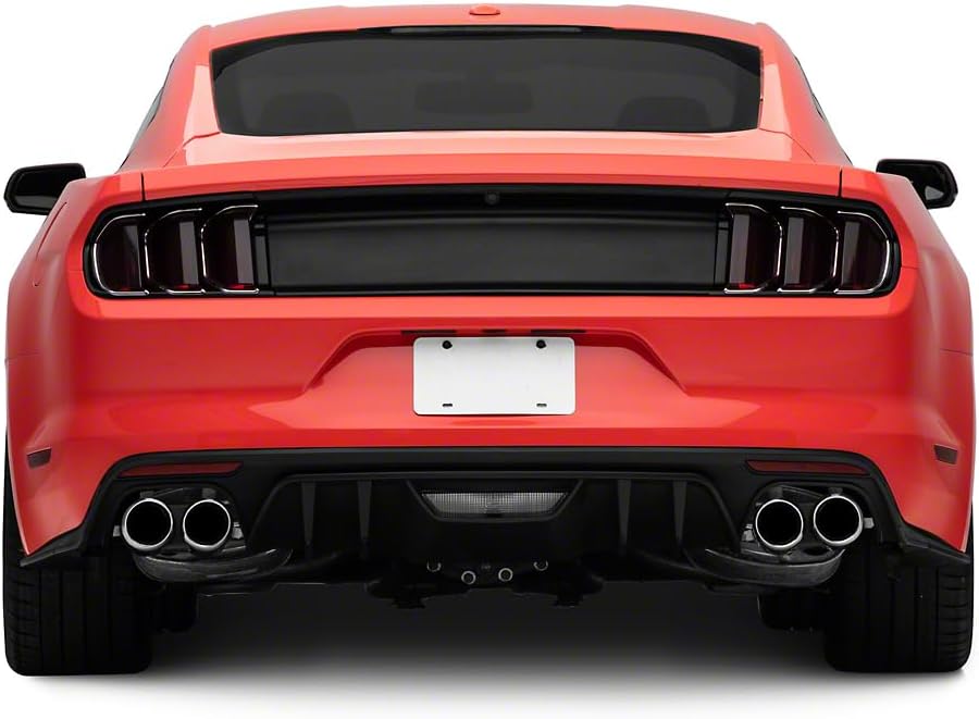 Quad Exhaust Rear Diffuser Compatible for 15-17 Mustang GT Premium, EcoBoost Premium