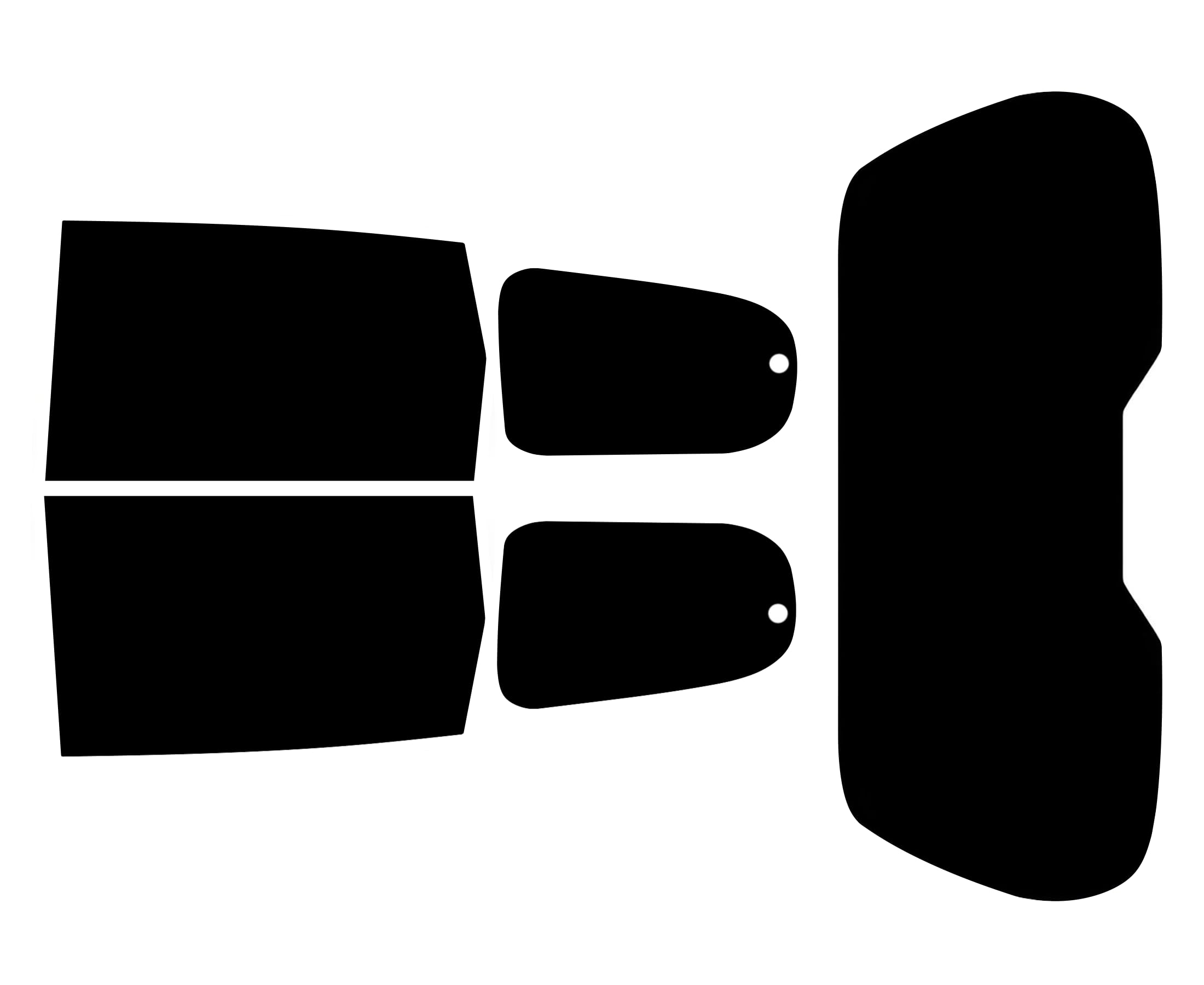 TINTCOM Film Solaire Auto Prédécoupé pour Dacia Lodgy 5 Portes 2012-... - (05% Noir Fumé Super) - Vitres Latérales Arrière & Lunette Arrière - Ajustement sur Mesure, Protection UV