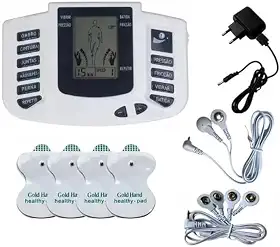Aparelho Choque Tens Dor Muscular Fisioterapia Massageador com Eletrodos Alívio da Dor