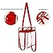 BAGAIL Clear Bags 12x6x12 Stadium Approved Clear Tote Bag with Zipper Closure Crossbody Shoulder Bag with Adjustable Strap(Red)
