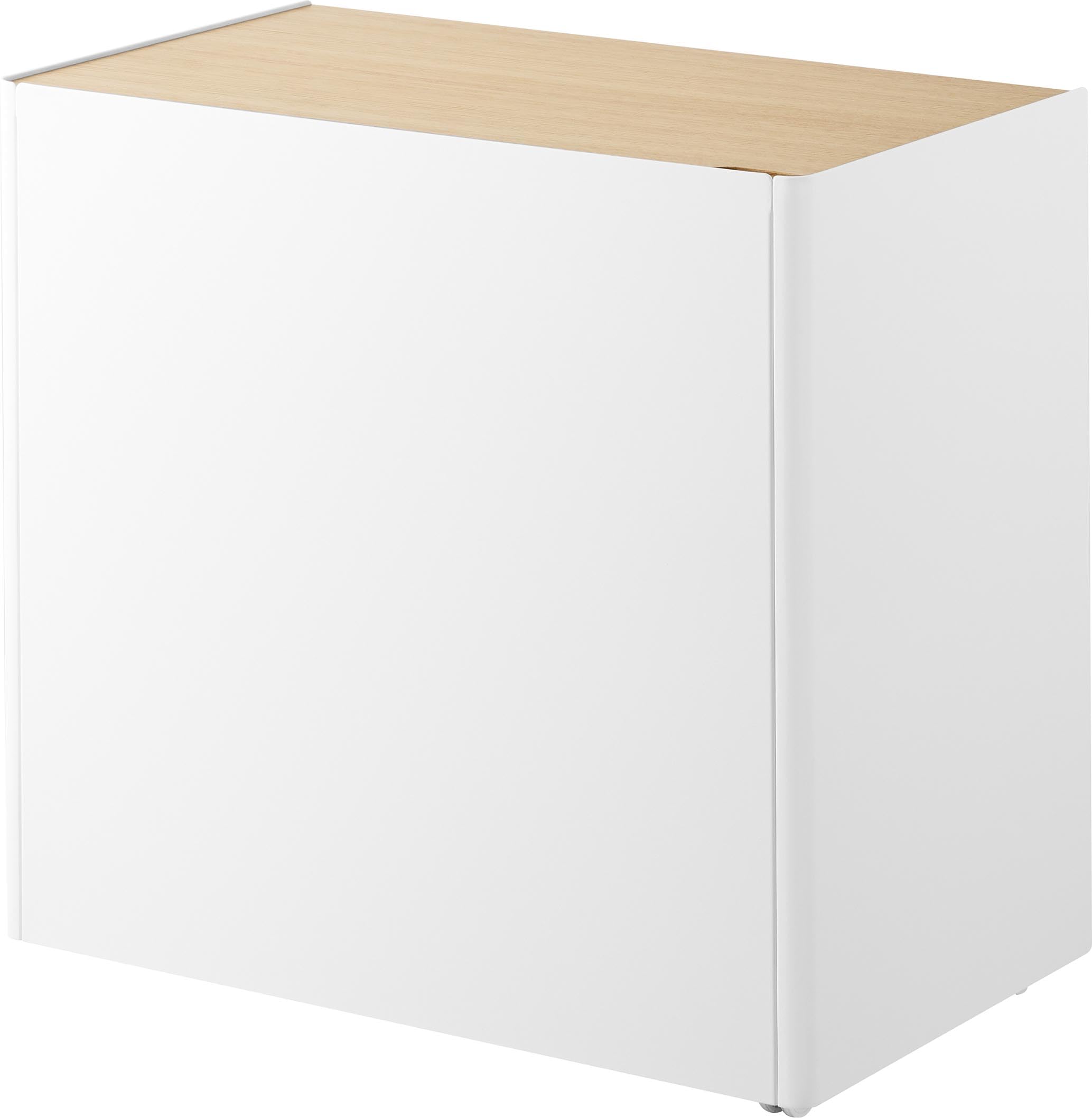 Amazon.co.jp: 山崎実業(Yamazaki) 隠せる テレワークワゴン ホワイト