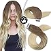 Produktbild Moresoo Ombre Tape in Echthaar Extensions Multi Colour Braun #6 zu Blond #60 22 zoll Glatt Haarverlängerung Remy Echthaar 50Gramm
