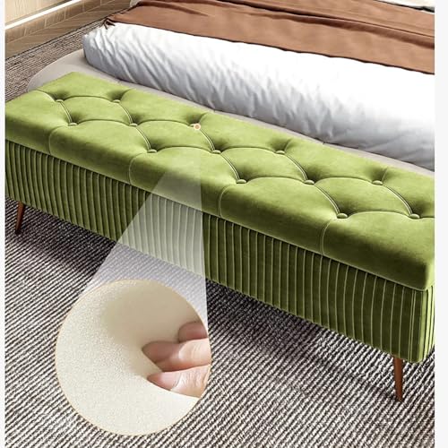 Repose-pieds rectangulaire en velours pour un salon chic et ordonné - 4