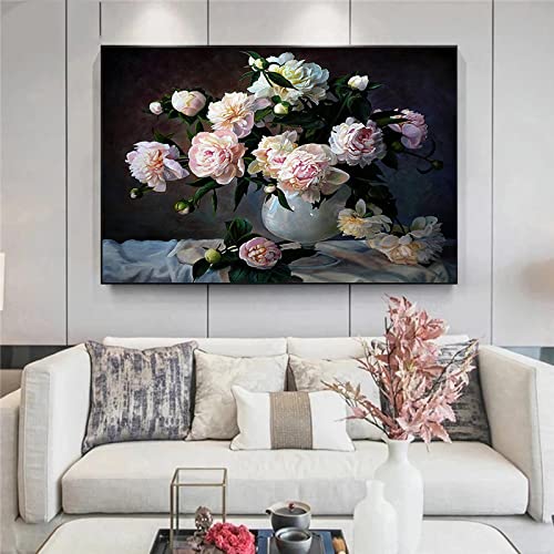 Impression sur toile fleurs art mural moderne de qualité supérieure