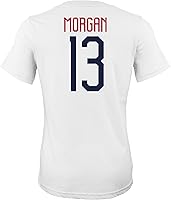 Vista 3 de Outerstuff Camiseta unisex de manga corta con nombre y número de fútbol americano para niños