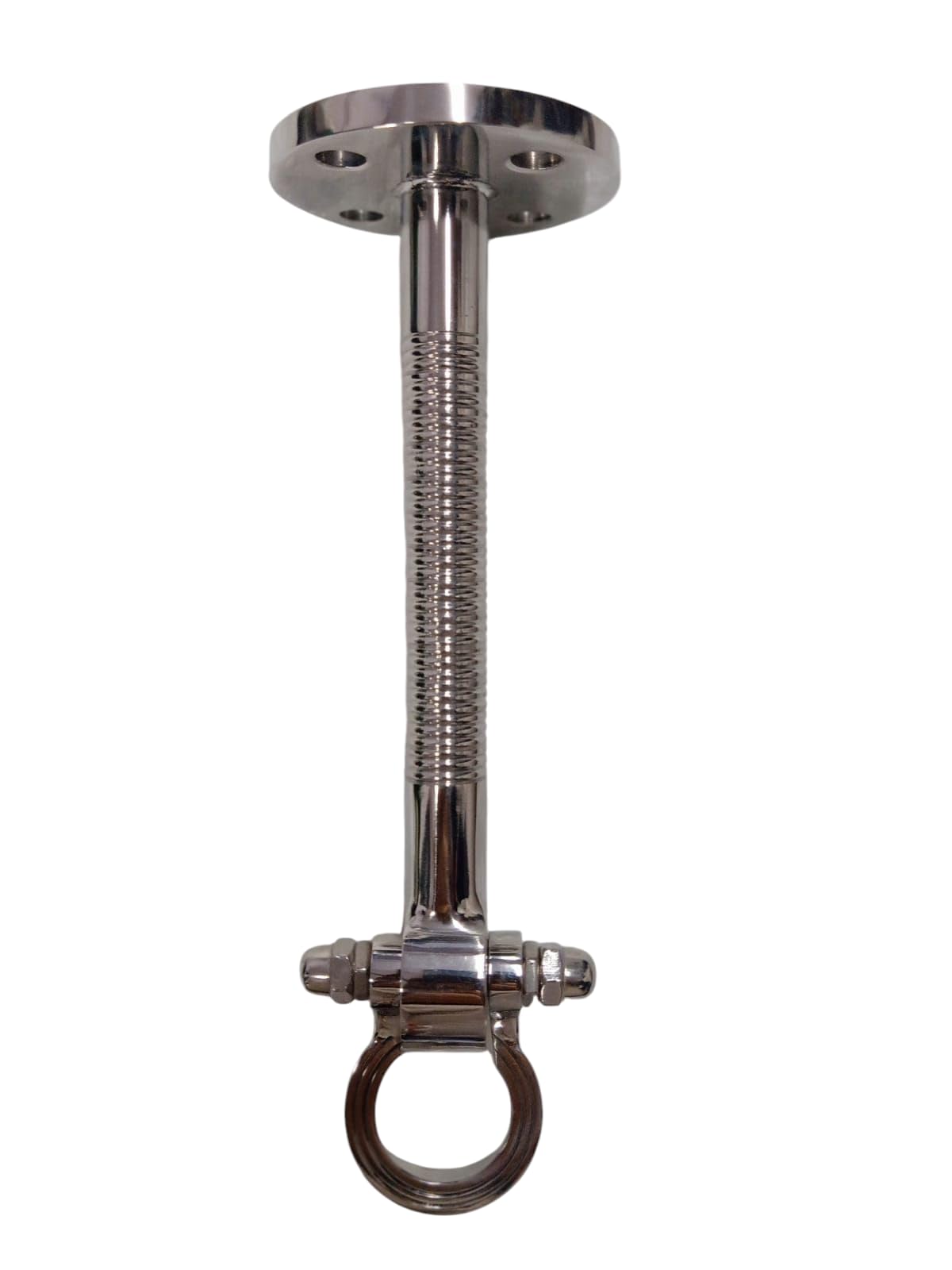 Pure Stainless Steel HI-Grade Quality Life TIME WARRENTY, Ceiling KADA Swing, Patio 25MM Rod with Weight Capacity of 1000KG, (Pack of 1PCS) Strong and Sturdy. (14 INCH, SS Ceiling KADA)