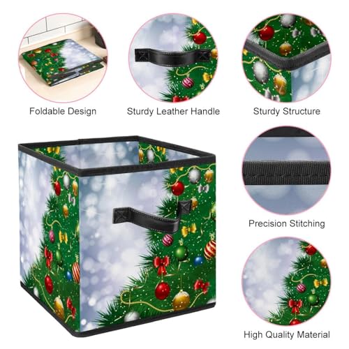 Boîte de rangement pliable en tissu cube pour jouets et vêtements - 5