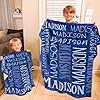 DayOfShe Personalized Blankets for Kids Gifts Name Blankets Custom Flannel Blankets with Name for Teen Girls Boys Gifts-Kids Christmas Blankets Printed in USA #1