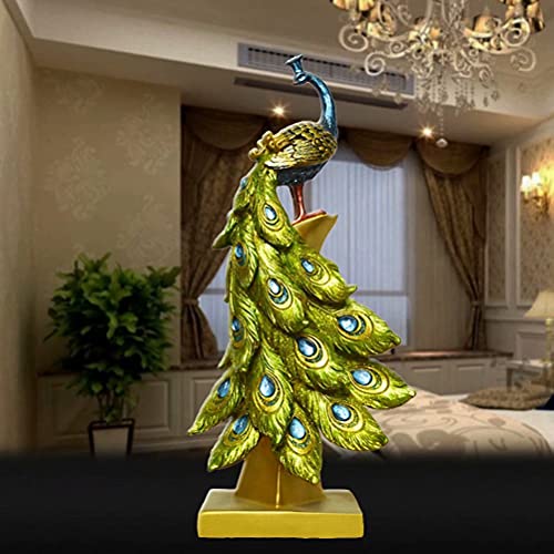 Luganiso Peacock Figurine Resin Crafts Decorative Peacock Statue Collectible Sculpture For Wedding Home Ornament Table Decor #TOP1
