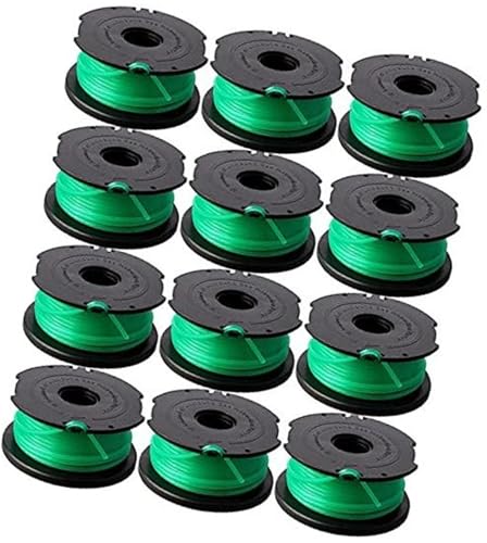 MKVAXR 12 Part Spool Replacement, for Black and Decker SF-080 String Trimmer Single Line 20ft 0.080 GH3000 LST540 GH3000R LST540B 90583594 Spool for grass cutter