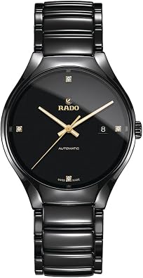 Rado - True Round Open Heart - Unisex Automatic Swiss Watch - 40mm Black Dial - Black High-Tech Ceramic Bracelet - R27056712