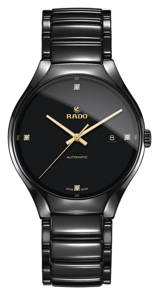 Rado Men's Black Dial Ceramic Band Watch - R27056712