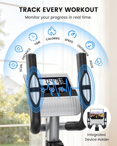 Image of Dripex Elliptical Exercise Machine, Ultra Quiet Magnetic Trainer for Home