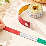 Fabric Tape Measure Body Measuring Tape, Soft Fabric Measuring Tape for Sewing Cloth & Body Measurement Nursing Craft, Vinyl Measurement Craft Supplies, 60 Inches
