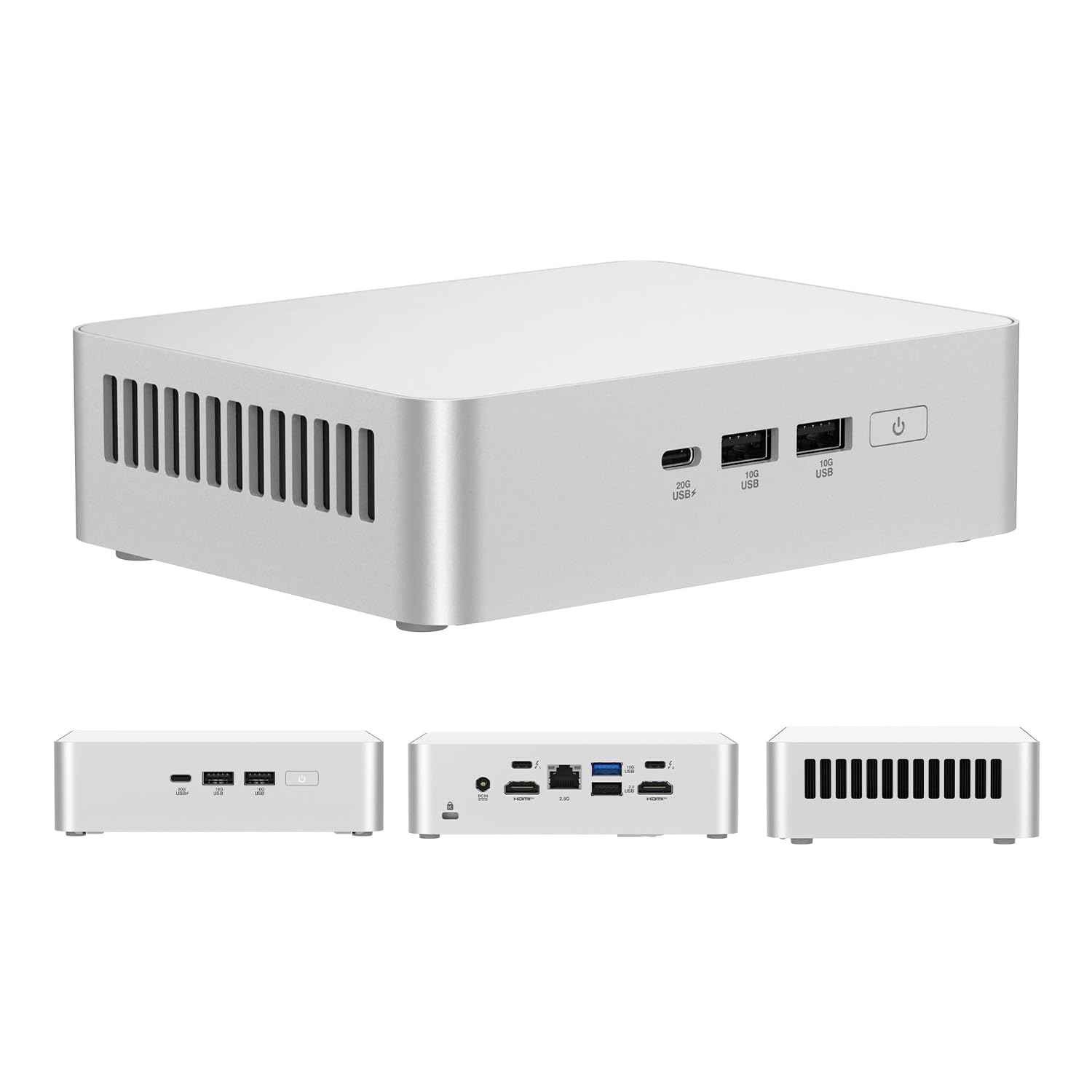 NUC 15 Pro+ NUC15CRSU9 Mini PC con processore Intel Core Ultra 9, grafica Intel Arc, display Quad 4K, Thunderbolt 4, Wi-Fi 7, chassis 0,7 L senza attrezzi per business e AI Computing (Barebone)