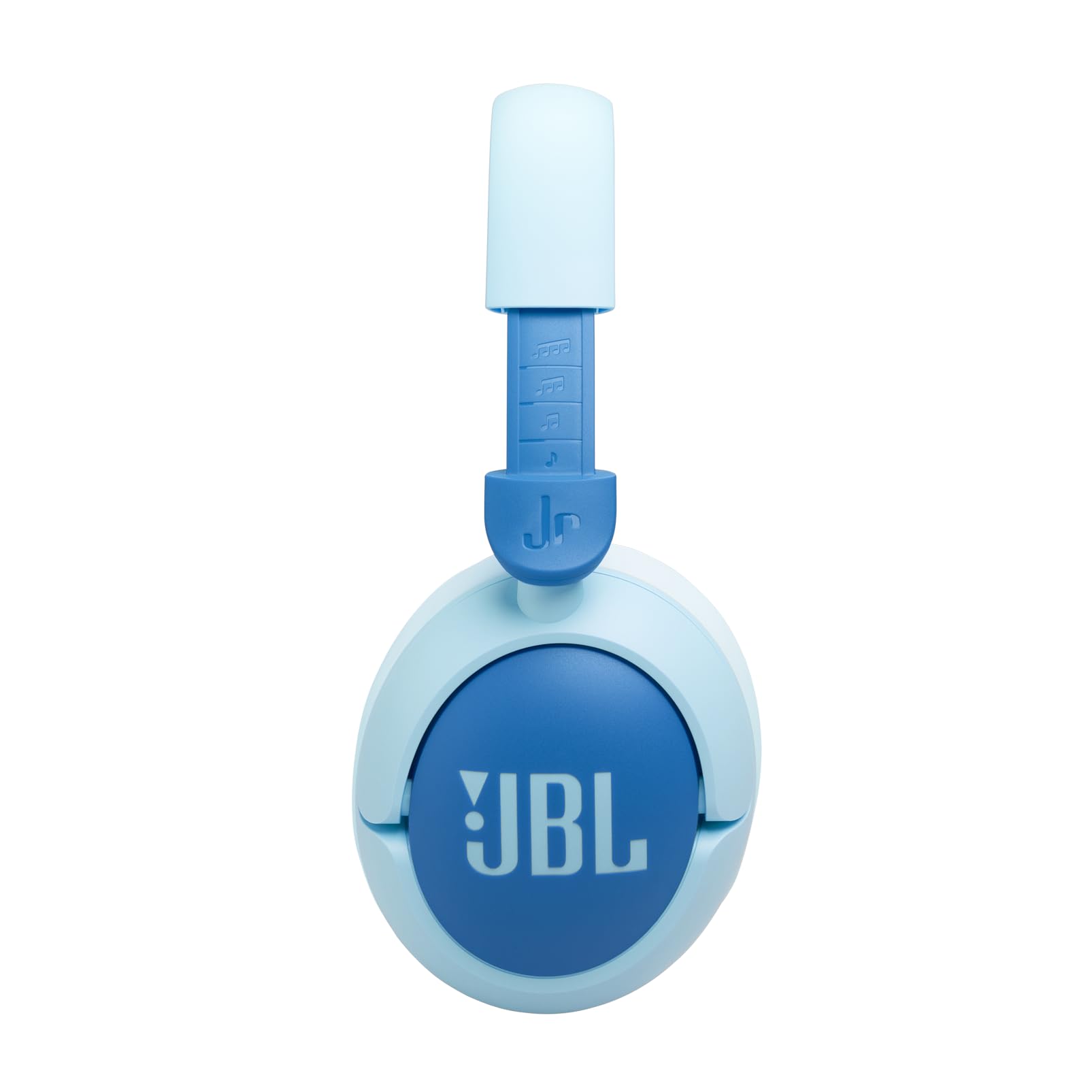 JBL Junior 470 NC, Kabellose Over-Ear Bluetooth-Kopfhörer mit Active-Noise-Cancelling für Kinder, Mikrofon, 50 h Wiedergabe, JBL Safe Sound, geringer Lautstärke, simpler Bedienung und Stickern, Blau