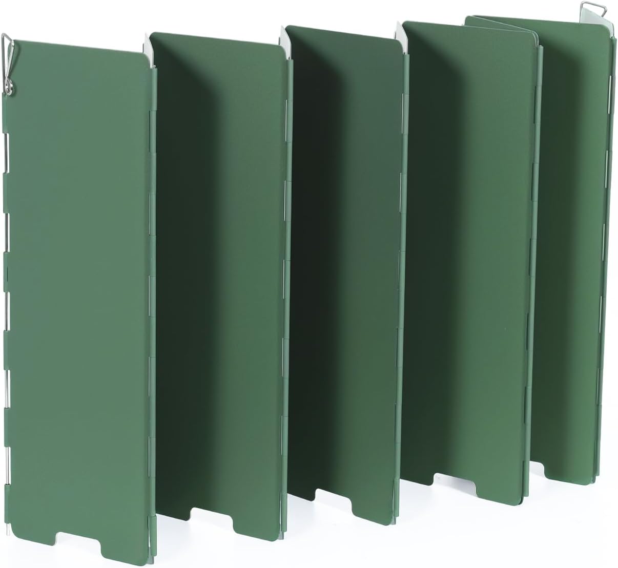 Rhino Valley Green Camp Stove Windscreen, 10 Plates Camping Stove Windshield, Portable Folding Burner Grill Wind Screen with Storage Bag for Outdoor, Hiking, Picnic Rhino Valley Green Camp Stove Windscreen, 10 Plates Camping Stove Windshield, Portable Folding Burner Grill Wind Screen with Storage Bag for Outdoor, Hiking, Picnic